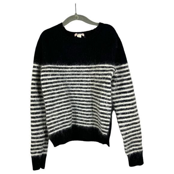 J. Crew Crewcuts Wool Alpaca Stripe Sweater Girls Size 14 - Picture 1 of 4
